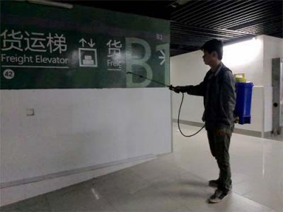 卸货区消杀处理